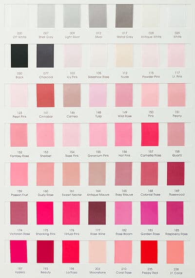 Ribbons swatches