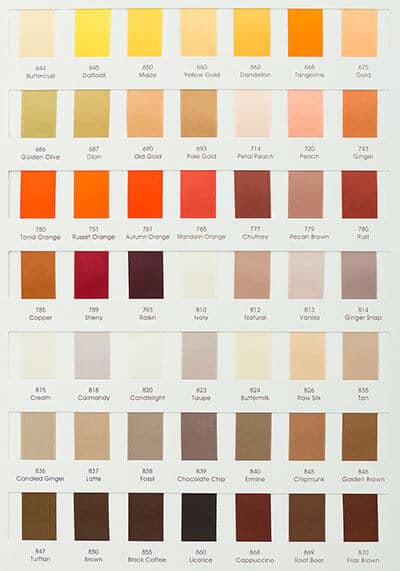 Ribbons swatches