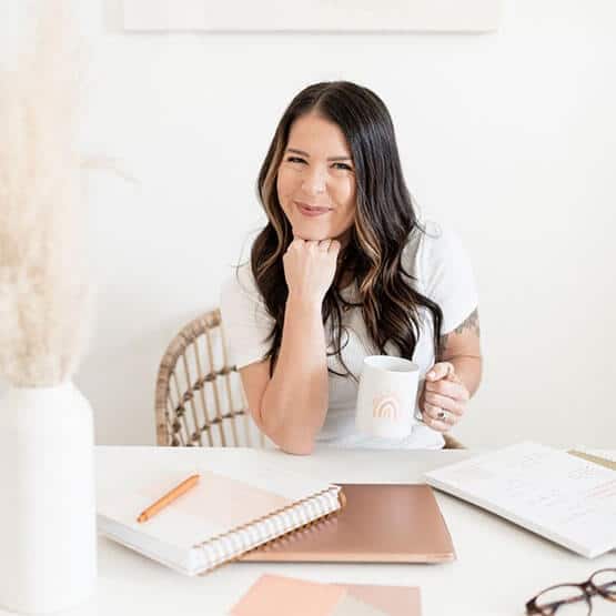 Jess Massey with her planner