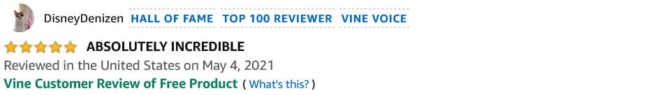 Disney Denizen review on Amazon