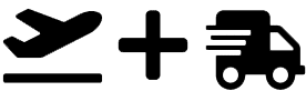 Air shipping icon