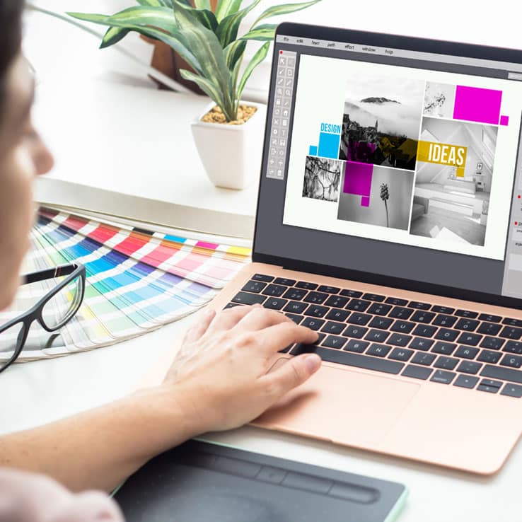 designer at a desk