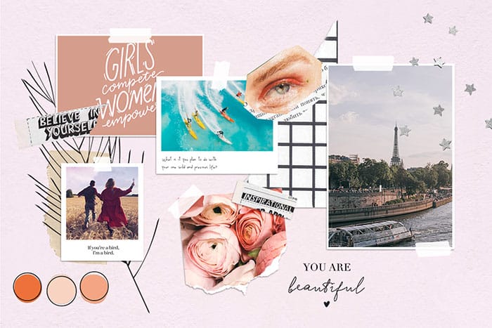 Example of a mood board