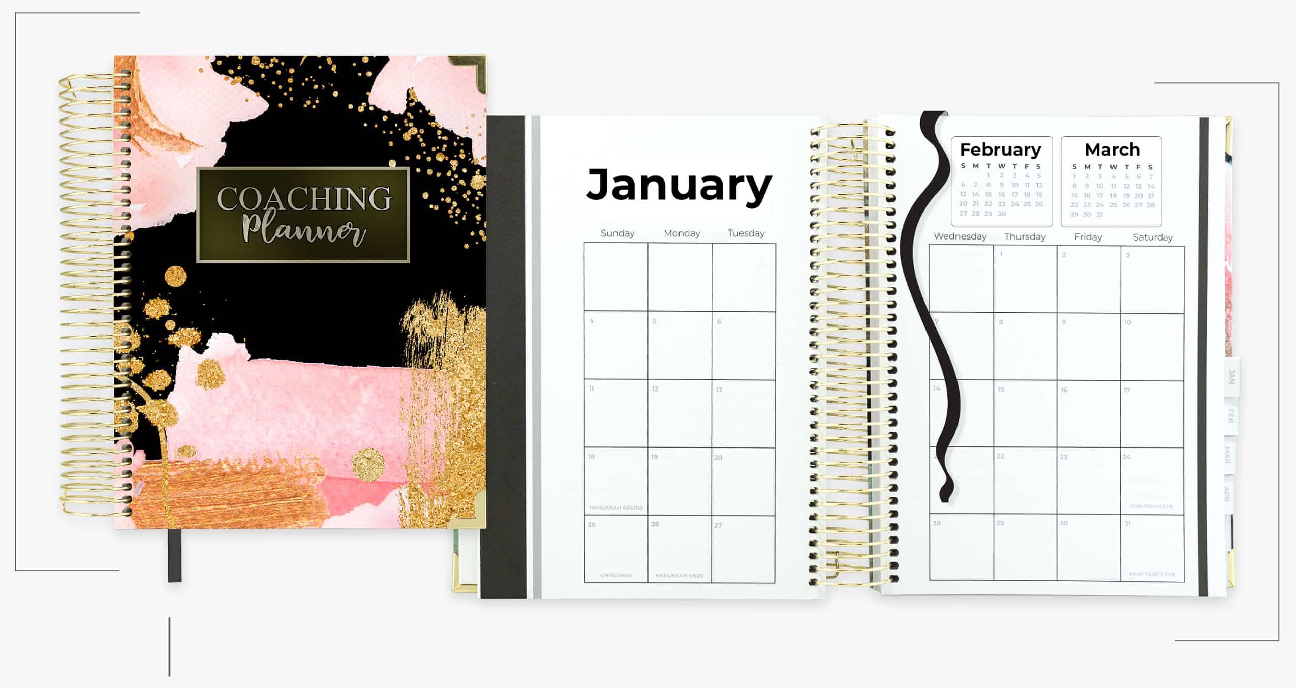 Coaching planner - cover and inside