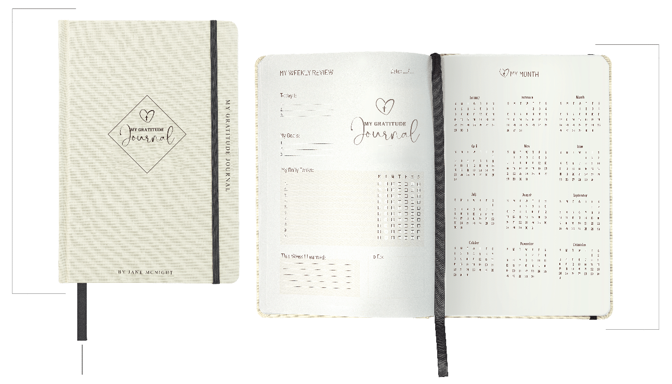 My Gratitude Journal - cover and inside