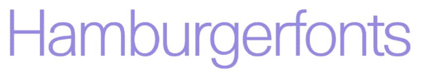Hamburgerfonts
